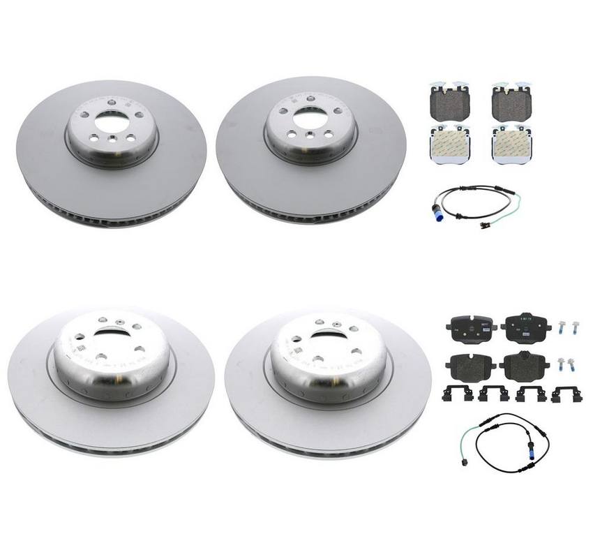 BMW Brake Kit - Pads and Rotors Front &  Rear (374mm/370mm)